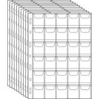 30-Pocket Coin Pages for Collectors 9-Hole Coin Collection Pages Coin Collecting Supplies Coin Sleeves for Coin Stamp Badges