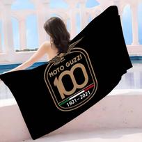 M-Moto G-Guzzi Microfiber Blanket Quick Drying Beach Towels Oversized Printing Super Absorbent Pool Towel Blanket W40*H60(CM)