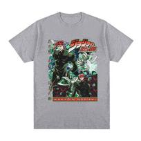 Anime Jojo Bizarre Adventure Kakyoin Noriaki Tshirts 2026 Summer Unisexs Womens Luxury Fashion Y2K Cotton Oversized Tshirt S
