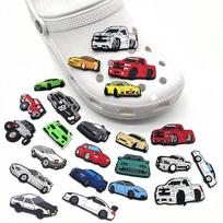 23 vnt. Automobilių serijos šaunūs PVC batų pakabukai, skirti batų dekoravimui 23pcs