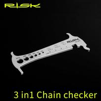 MTB Bike Chain Wear Indicator Three-in-one Chain Measurement Checker Ruler Bicycle Chains Gauge Portable Caliper Cycling