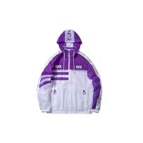 Li-Ning Colorblock Hooded Windbreaker Jacket Men Outerwear Bright-Lotus-Purple AFDQ163-2 XXL
