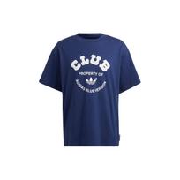 Adidas Abėcėlės Spaudinio Apvalios Kaklo Marškinėliai Vyriški Viršutiniai Drabužiai Tamsiai Mėlyni IA2459 M