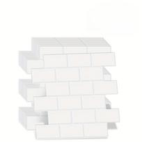 Lipnus 3D metro plytelių lipdukas virtuvei, 12x12 colių dekoratyvinis namų gerinimas, virtuvės sienų plytelių lipdukas, balkonas, kriauklė, vonios kambarys, valgomasis gryna balta spalva