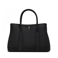 Leather Women's Bag Single Shoulder Straddle Tote Bag Everything Garden Bag Tote Bag Shopping Bag Bucket Bag 31*14*20 juoda