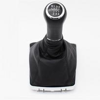 6 pavarų pavarų perjungimo rankenėlės ir gumos komplektas, tinkantis Opel Astra H 2005-2010, juodas + sidabrinis