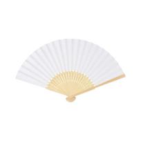 7 Inch Chinese Style Blank Fan Folding Hand Fan Paper Fan for Calligraphy Painting Wedding Gift Individually Packed