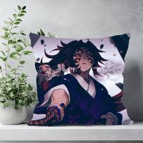 Kokushibo Anime D-Demon Slayer Pillow Case Sofa Cushion Cover Room Home Decoration 12x12Inch