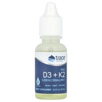 Pėdsakas, joninis D3 + K2, 0,5 fl uncijos (15 ml)