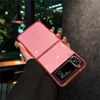 Suitable for Samsung Zflip6 Mobile Phone Case Zflip7 Magnetic Folding Zflip5 4th Generation Transparent Glitter Protective Case zflip 7 new model