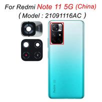Užpakalinės kameros stiklo objektyvo apsauga, skirta Redmi Note 11 / 11 Pro 4G 5G / 11S 11T / Note 11 Pro Plus 5G su lipniu lipduko pakeitimu Note 11 5G China juoda