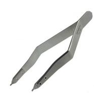 Bergeon 7825 Metalinės apyrankės sagties replės Spyruoklinės ašies replės Nerūdijančio plieno Ergonomiškas laikrodininko įrankis, Sidabrinis Szrh A-f