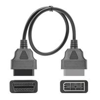 OBDII Extension Cable 14Pin to OBD2 16Pin Female Diagnostics Cable Auto Fault Detectors OBD2 Connector 1