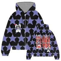 STAR BUNNY ZIP HOODIE ECCA VANDAL Design Graphic Sweatshirt Long Sleeve Fleece Hooded Pullover 3D Print Merch Men Women Clothes S