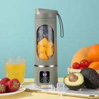 450ML Capacity Portable Juicer Blender 12 Blades Fruit Extractor Juice Maker  Office žalia