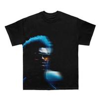 The Weeknd After Hours Til Dawn Vasaros Naujas UNISEX Moteriškas Marškinėliai Unisex Apvalia Kaklo Laisvalaikio Medvilniniai Rankovėmis Madingas YK Stilius M blue