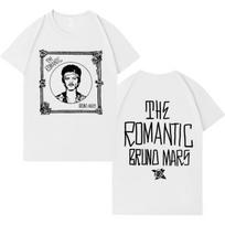 Dainininkas Bruno Marsas Naujas Albumas Pop T-shirt Vyrams Moterims Laisvalaikio Trumpomis Rankovėmis T-shirt Vyriška Estetiška Harajuku 2026 Pavasaris Vasara Naujas Viršus S juoda