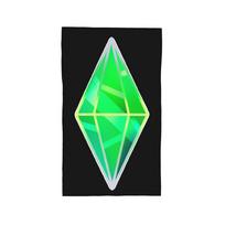 Green plumbob sims 4 Soft Face Towel Quick Dry Pool Bath Cotton Towels Absorbent W40*H60(CM)