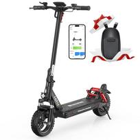 isinwheel GT1 800W Elektrinis paspirtukas suaugusiems, 45 km nuvažiuojamas atstumas, 10  bekelės padangos, 48V sulankstomas paspirtukas su programėle juoda
