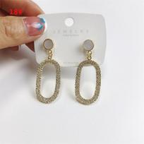 Europe And America Luxurious Full Diamond Zircon Tassel Earrings Temperament Long Style Minority Design Earnail Earrings Female
