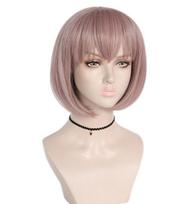 Anime trumpa peruka Cosplay Danganronpa Ruruka Ando Kostiumas Dangan Ronpa Atsparus karščiui sintetinis plaukas Ruruka Andoh Moteriškos perukai One Size ruda