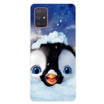 Skirta Samsung Galaxy A51 A71 dėklas Minkštas silikonas Mielas animacinis panda telefono dėklai Skirta Samsung A 51 A515F Galaxy A71 A715F dangtelis Funda Galaxy A71 blue