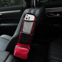 Daugiafunkcinis kišeninis automobilio sėdynės organizatorius Patvarus poliesteris Puikiai tinka telefonams piniginėms akiniams Tinka automobiliams visureigiams sunkvežimiams Automobilio sėdynė Automobilio priedai Sėdynių užvalkalai raudona
