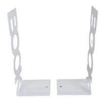 1 Pair Book End Decorative L Shaped Keep Upright Slip Resistant Book Stopper for School Office balta
