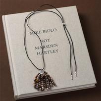 Natural stone beaded pendant necklace retro ethnic style temperament collarbone chain niche versatile high-end jewelry gray