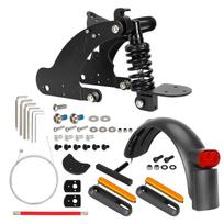 Xiaomi Mi 4 Pro Scooter Black Rear Suspension with Fenders Electric Scooter Upgraded Rear Suspension Rear Shock Absorber Accessories with Fender Parts juoda