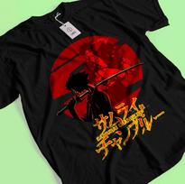 Samurai champloo Shirt Mugen Tshirt Fuu T-Shirt Jin Anime Tee Kariya Kagetoki M