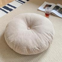Thick Japanese Tatami Floor Cushion - Large, Round, Non-Removable 50*50*15