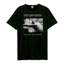 Sustiprinti Joy Division marškinėliai Love Will Tear Us Apart Medvilniniai Juodi M juoda