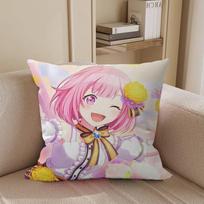 Project SEKAI Emu Otori Decorative Room Aesthetics Pillow Case Home Decor Bedroom Sofa Bed Couch Pillow Cover 45x45 12x12Inch