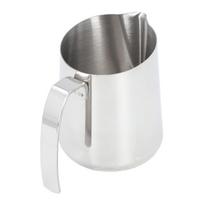 Milk Frothing Pitcher 304 Stainless Steel Creamer Cup Latte Art Coffee Steaming Pitcher with Slant Spout and Scale for Type 1