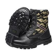 Labor Insurance Shoes Men's High-top Anti-smashing, Anti-piercing, Non-slip, Oil-resistant, Warm and Velvet Work Cotton Shoes 39