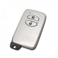 1x Smart Ignition Key Housing 2 Buttons Silver for Toyota RAV4 Highlander Avalon