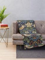 William Morris braškių vagies rašto pledas, aukščiausios kokybės namų tekstilė jaukiai svetainės dekoracijai 40x50in