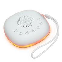 Portable White Noise Sound Machine Baby Sleep Machine LED Light Soothing Sounds Volume Adjustable Rechargeable Battery 800mAh balta