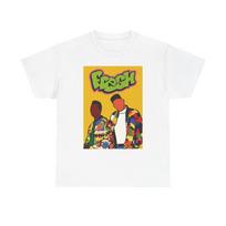 The fresh Prince Of Bel Air Tshirt Cartoon Poster Tv Unisex Heavy Cotton Tee Unisex T-Shirt M
