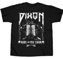 The Walking Dead Ride or Die Tour Daryl Dixon with Wings on Motorcycle T-shirt  Unisex T-Shirt M