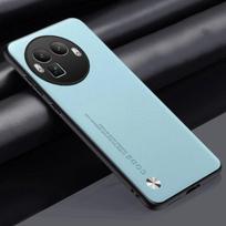 EUCAGR PU Odinis dėklas For Realme GT8 Pro 5G Galinis dangtelis Silikoninis Atsparus smūgiams Apsauga Telefono dėklas For Realme GT 8 RealmeGT8 Pro For Realme GT8 Pro dangaus mėlyna spalva