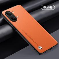 Luxury PU Leather Case For Xiaomi Poco X8 Pro Max X8Pro Max Back Cover TPU Silicone Shockproof Full Protection Phone Case Coque Poco X8 Pro Max oranžinė