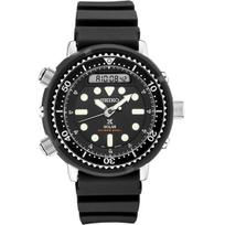 SEIKO Prospex Saulės energija varomas Juodas ciferblatas Hibridinis nardymo laikrodis 200m atsparumas vandeniui Vyriškas SNJ025. 47,8 mm, Nardytojo laikrodis, Chronografas, Skaitmeninis. Atsparus.