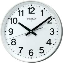Seiko Clock Wall Office Radio KX317W Clock, Type, Controlled, Analog, White, balta