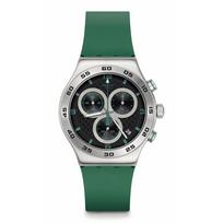 Carbonic Green New Irony Chrono Watch YVS525 [Swatch] žalia
