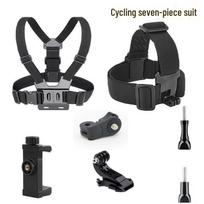 OLOEY Action Camera Chest & Head Strap 7-Piece Accessory Set