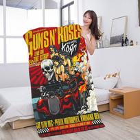 Vintažinė Roko Muzikos Grupė G-Guns N Roses Anime Paplūdimio Maudymosi Rankšluostis Minkštas Sugeriantis Servetėlė VaikųDovanos Vaikams Kelionės W40*H60(CM) yellow