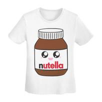 Nutella marškinėliai moterims trumpomis rankovėmis apvalia apykakle gatvės stiliaus medvilniniai vasariniai marškinėliai Streetwear S