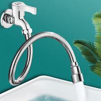 1PCS Stainless Steel Kitchen Faucet Extender Nozzle Aerator Bendable Home Kitchen Supplies Water Pipes Faucet Extension Pipe 13cm